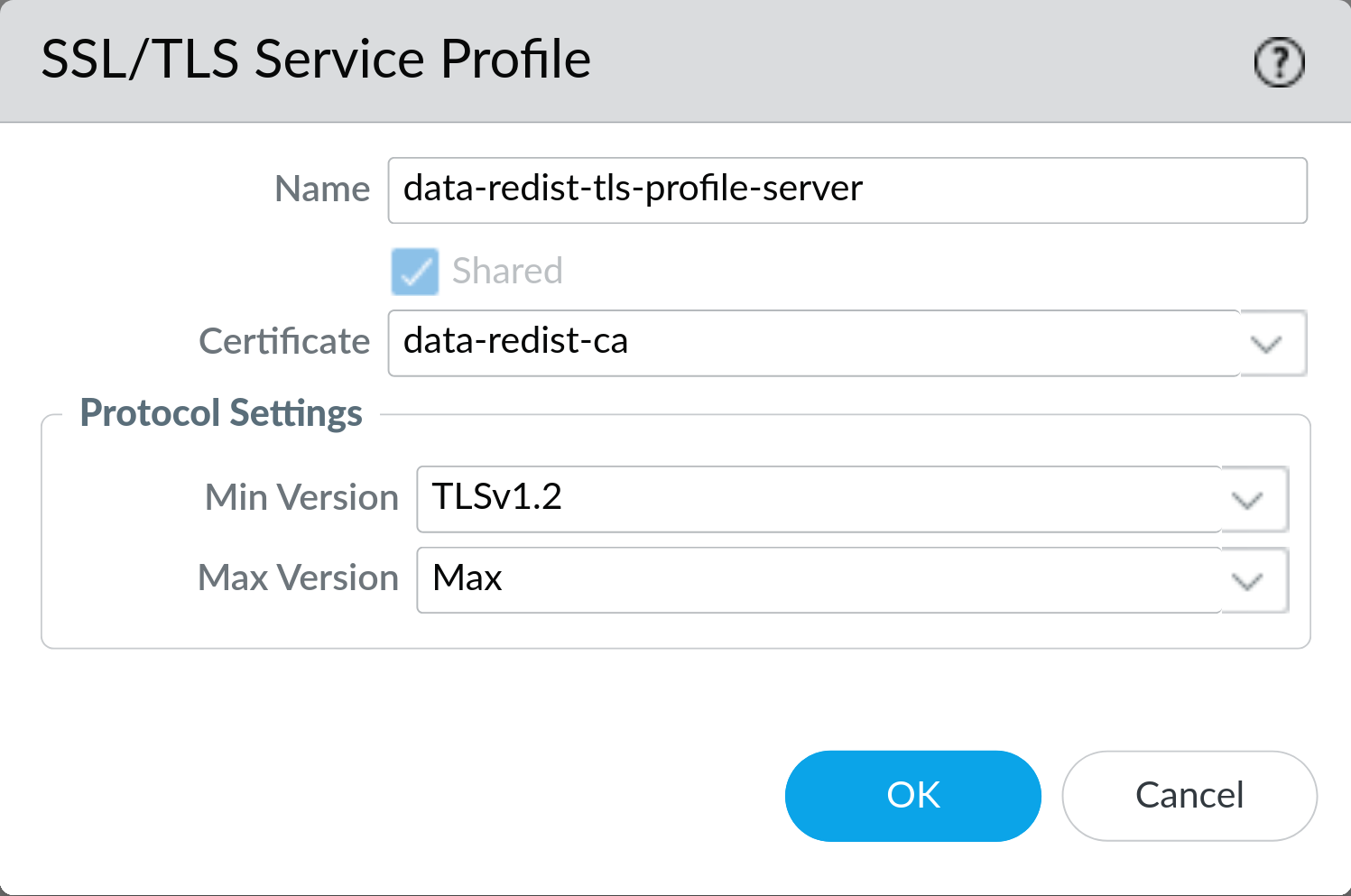 Configure an SSL/TLS service profile